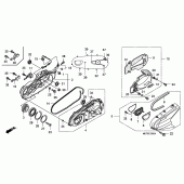 Схема вузла: Задній важіль (Маятник) для Honda FJS400 Silver Wing