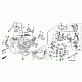 Схема вузла: Паливний бак для Honda CRF250 CRF250R