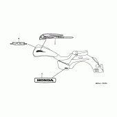 Схема вузла: Emblem / mark для Honda VTX1300