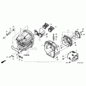 Схема вузла: Повітряний фільтр для Honda CBR500 CBR500R