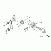 Схема вузла: Масляний насос для Honda FJS400 Silver Wing