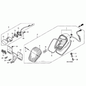 Схема вузла: Стоп сигнал (vtx1800c) для Honda VTX1800