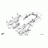 Схема вузла: Side cover / rear cowl для Honda ST1300 Pan-European