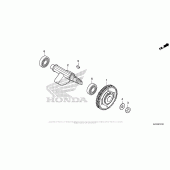 Схема вузла: Balancer Shaft для Honda CRF250 CRF250RL Rally