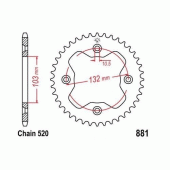 Зірка задня легкосплавна JT JTA881.38