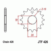 Зірка передня JT JTF426.16