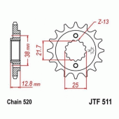 Звезда передняя JT JTF511.15