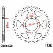Зірка задня JT JTR1826.40