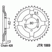 Зірка задня JT JTR1869.45