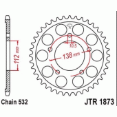 Зірка задня JT JTR1873.48