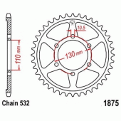 Зірка задня JT JTR1875.48