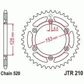 Зірка задня JT JTR210.47