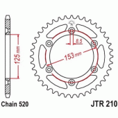 Зірка задня JT JTR210.49