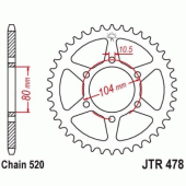 Зірка задня JT JTR478.43ZBK = JT JTR478.43