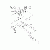 Схема вузла: Задній важіль (маятник) для Kawasaki KLX125 KLX125