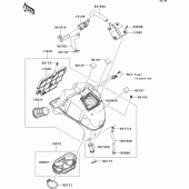 Схема вузла: Повітряний фільтр Kawasaki EX650 Ninja 650 ABS
