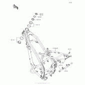 Схема узла: Рама для Kawasaki KLX140 KLX140