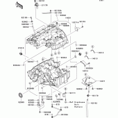 Схема узла: Картер двигателя для Kawasaki ZX600 Ninja ZX-6RR