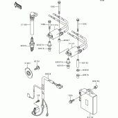 Схема вузла: Система запалювання для Kawasaki ZX600 Ninja ZX-6R