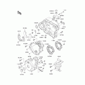 Схема вузла: Engine cover(s) для Kawasaki KL650