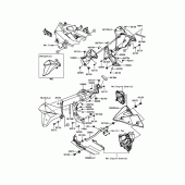 Схема вузла: Нижній обтічник для Kawasaki ZR800 Z800