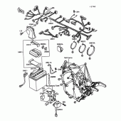 Схема вузла: Електроустаткування для Kawasaki VN1500 VN-15