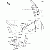 Схема вузла: Нижній обтічник для Kawasaki ZG1400 1400GTR ABS