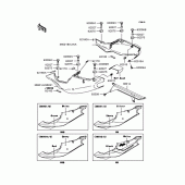 Схема вузла: Задні бічні обтічники & Захист ланцюга для Kawasaki ZX750 Ninja ZX-7R