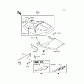 Схема вузла: Сидіння для Kawasaki ZR1100 Zephyr 1100