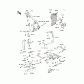 Схема вузла: Кріплення для Kawasaki KL650 KLR650