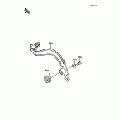 Схема вузла: Лапка гальма для Kawasaki KMX125