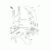 Схема вузла: Крило для Kawasaki EJ650 W650