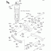 Схема вузла: Підвіска для Kawasaki ZX1100 GPZ1100