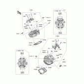 Схема узла: Головка цилиндра для Kawasaki VN1700 VN1700 Voyager ABS