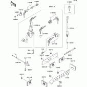 Схема вузла: Ignition switch(1/2) для Kawasaki EL250 Eliminator 252