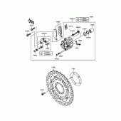 Схема вузла: Переднє гальмо для Kawasaki ZR800 Z800