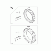 Схема узла: Шины для Kawasaki EX650 Ninja 650