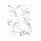 Схема вузла: Крило для Kawasaki KLX250 KLX250SF
