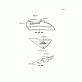 Схема вузла: Наклейки (Браун; ZR1100-A8) для Kawasaki ZR1100 Zephyr 1100