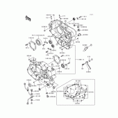 Схема узла: Картер двигателя для Kawasaki KL650 KLR650