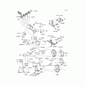 Схема узла: Выхлопная система (s) для Kawasaki ZX1400 ZZR1400 ABS
