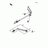 Схема узла: Переключатель передач для Kawasaki EL250 Eliminator 250LX