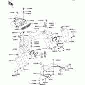 Схема узла: Air duct для Kawasaki ZX1200 Ninja ZX-12R
