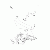 Схема узла: Сиденье для Kawasaki KLX125 KLX125