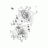 Схема вузла: Картер двигуна для Kawasaki KLX125 KLX125