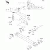 Схема вузла: Лапка гальма для Kawasaki ZR750 Zephyr