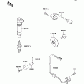 Схема узла: Система зажигания для Kawasaki ZX1200 Ninja ZX-12R