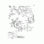 Схема узла: Нижний обтекатель (ZX400-N7) для Kawasaki ZX400 ZZR400