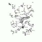 Схема вузла: Батарейний відсік(1/2) для Kawasaki ZX1100 Ninja ZX-11