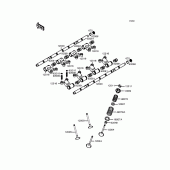 Схема вузла: Рокер & Клапан для Kawasaki ZX900 GPZ900R